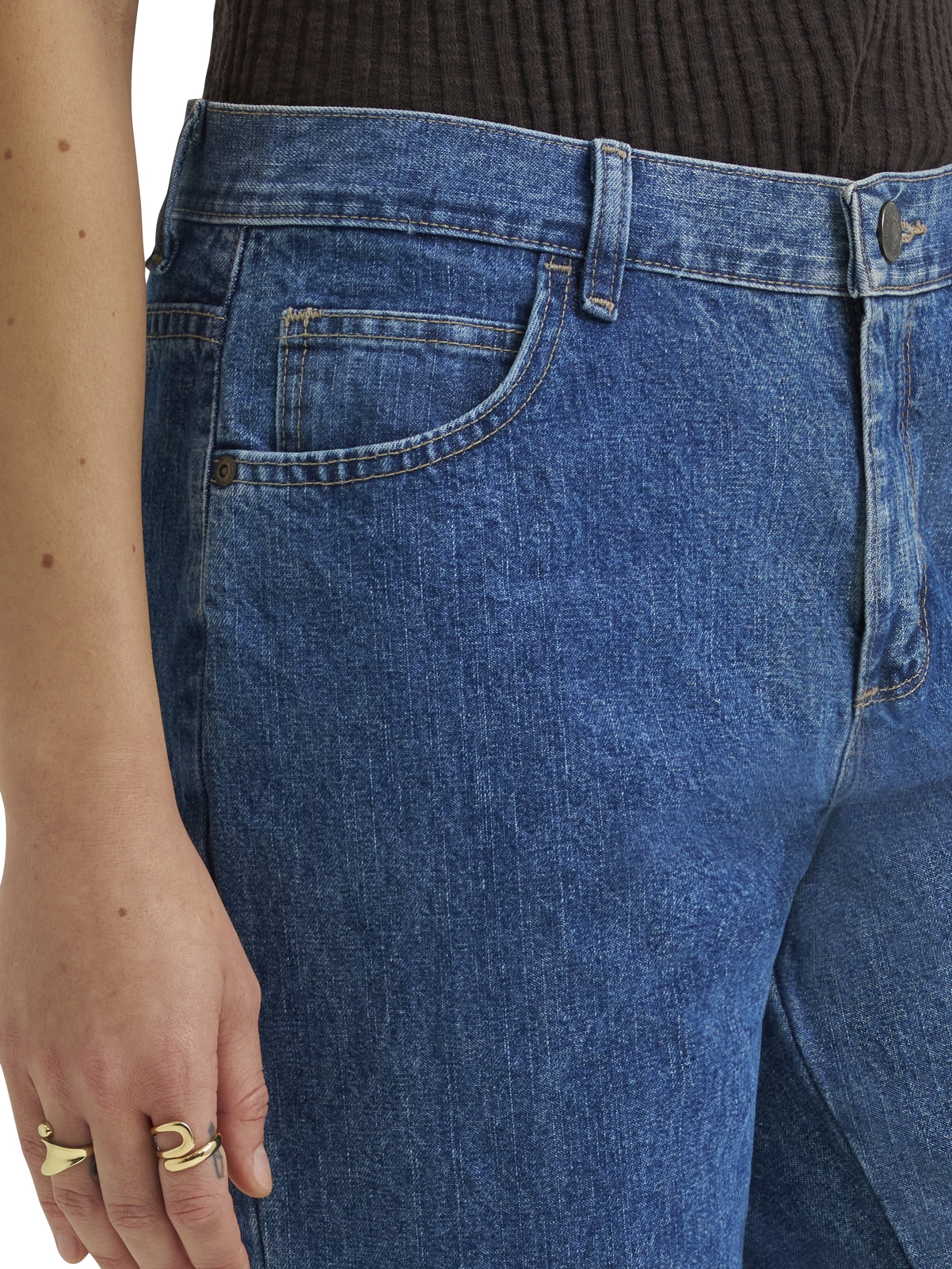 Lee® Women's All Cotton 31" Relaxed Straight Leg Denim Jeans