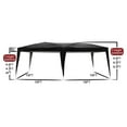 thumbnail image 5 of Lowestbest 10'x20'Outdoor Pop Up Tent with 6 Sidewall, Folding Gazebo Party Tent with Carry Bag, Black, 5 of 9