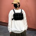 thumbnail image 2 of Sywqhk Chaleco Oxford Bolso De Hombro En El Pecho Chaleco Unisex Riñoneras Streetwear (Negro) Sywqhk Para estrenar, 2 of 9
