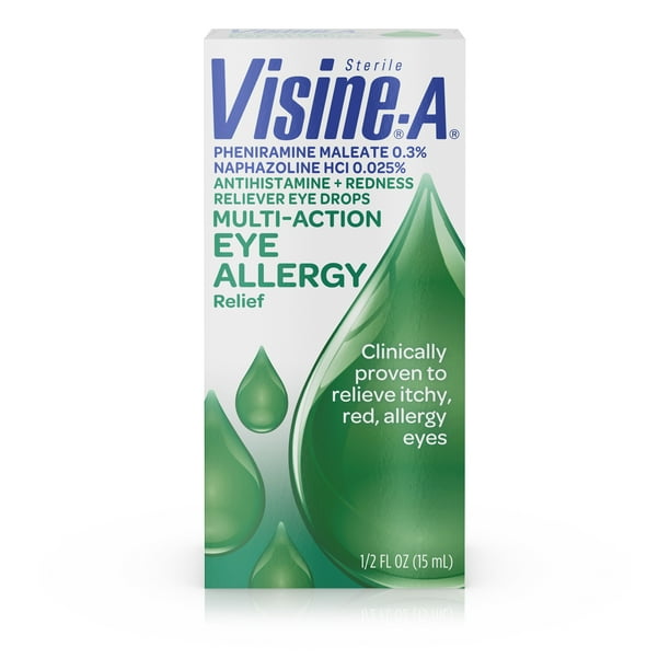 Visine A Antihistamine + Redness MultiAction Eye Allergy Reliever Eye