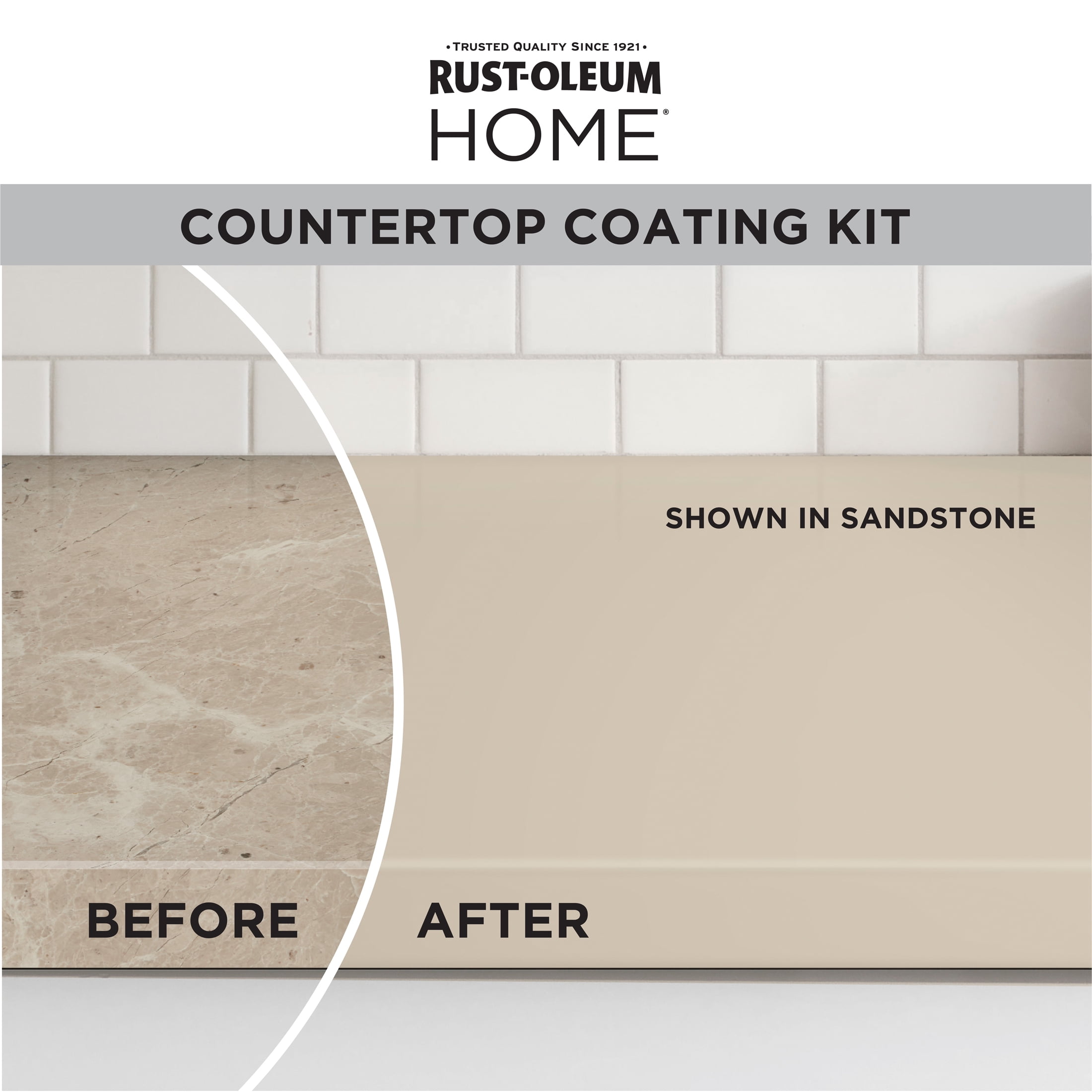 Sandstone, Rust-Oleum HOME Countertop Satin Coating Kit-38496216T, Quart