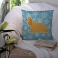 thumbnail image 3 of Carolines Treasures BB3486PW1414 Winter Snowflake Cocker Spaniel Fabric Decorative Pillow, 3 of 4