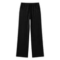 thumbnail image 6 of ZHYou No Boundarie Comfy Sweatpants for Women Flare Cute Baggy Fit Casual Drawstring Elastic Waist Joggers with Pockets,Black,Size L, 6 of 6
