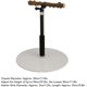 thumbnail image 5 of 26-27 Adjustable Bird Perch, 11.8in-37.0in Adjustable Height Parrot Training Perch Stand Bird Perch Stand, 5 of 5