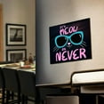 thumbnail image 2 of It's Meow Or Never - Quote Magnet for refrigerator. Great Gift! By Flexible Magnets, 2 of 3