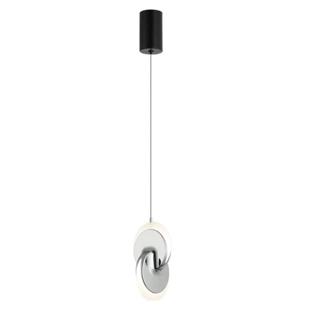 Lampara Colgante Iluminacion Luz Vic Aro plateado