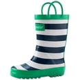 thumbnail image 1 of Oaki Kids Waterproof Rubber Rain Boots with Easy-On Handles, 1 of 3