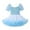 Blue, variant on Ruyang Toddler Girls Summer Dresses Tulle Tutu Dress for Girls Puff Sleeve Square Neck Tiered Layer Party Dress
