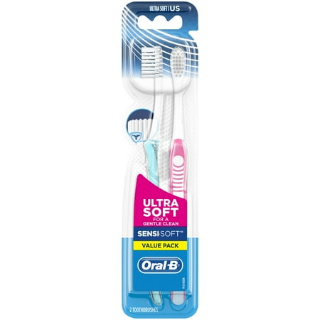 (2 pack) Oral-B Sensi-Soft Toothbrushes, Ultra Soft, 2 Count (Best Oral Care Products)
