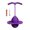 Purple, variant on Primegos Jumping Ball Hoppers Toy for Kids Adults Bouncing Ball with Handle Kids Jumping Game for Balance Training Fitness Fun Exercise