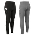 thumbnail image 1 of Pantalones de mujer 2 pcs Mujeres Leggings de yoga de cincha alta para la mujer Pants de ejercicio caliente Pantalones de yoga yoga con bolsillos, 1 of 8