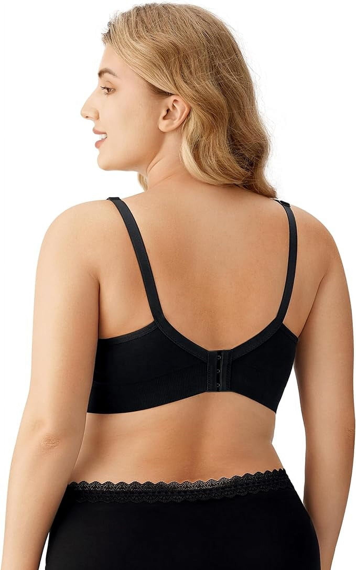 HBlife Nursing Bra 5-Pack Women's Seamless Pregnancy Sleep Bralette with Extra Extenders