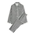 thumbnail image 3 of Xihbxyly Pajamas for Women Plus Size, Women's Casual Homewear Long-Sleeve Tops Trousers Turndown Collar Night Pajamas Suits, 3 of 3