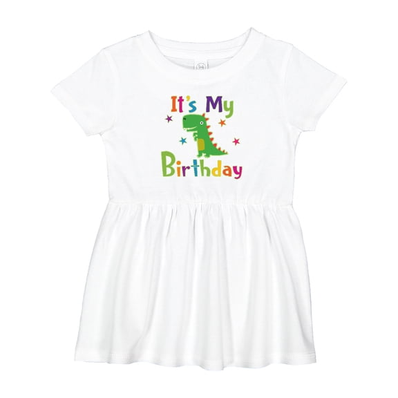 Inktastic Dinosaur Birthday Party Girls Baby Dress