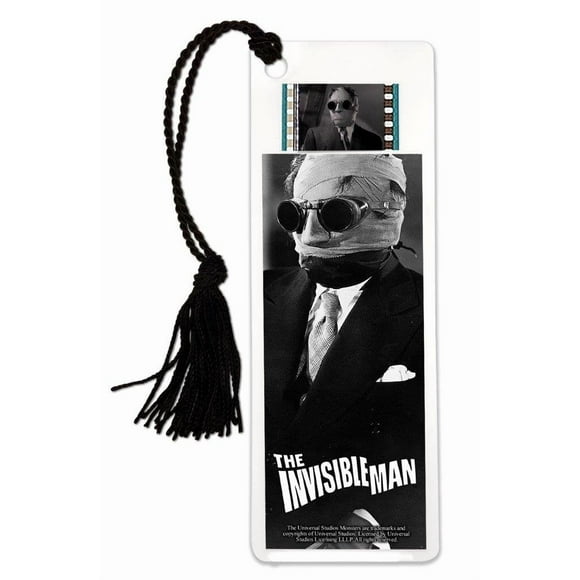 Universal Monsters The Invisible Man (1933) - Claude Rains - Laminated 2x6 FilmCells Bookmark with 35mm Clip of Film and Tassel