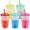 5 Pack B, variant on Triani Color Changing Cups with Straws & Lids: 12oz Cold Water Drinking Cups 10 Pcs Reusable Plastic Tumbler Bulk
