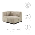 thumbnail image 6 of Modway Conjure Channel Tufted Upholstered Fabric Left-Arm Chair, 6 of 6