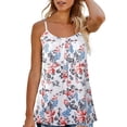 thumbnail image 1 of Camiseta informal plisada con estampado Irregular y versátil de verano para mujer Pompotops  lopia987903, 1 of 7