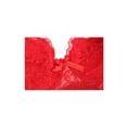 thumbnail image 3 of INSPIRE CHIC Women Full Cup Bras Breathable Comfort Floral Lace Full Coverage Non Padded Underwired Bra 34/75 Fit 32B Red, 3 of 6