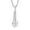 Silver no chain, variant on Men Stainless Steel Hip Hop Non-mainstream Rock Music Singer Crystal Inlay Microphone Pendant Necklace Gold with 23.6" Chain