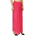 thumbnail image 3 of Bimba Pantalon Long Évasé Large Jambe Plissée Style Jupe pour Femmes, 3 of 6