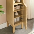 thumbnail image 5 of Modway Render Tall Narrow Bathroom Storage Cabinet in Oak, 5 of 10