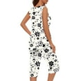 thumbnail image 2 of Women Sweat Suits 2 Piece Set Womens Sleeveless Tank Pajama Set Floral Print Outfits for Women 2 Piece Summer Sets, 2 of 5