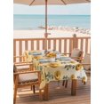 thumbnail image 2 of Outdoor Tablecloth with Umbrella Hole for Patio/Picnic/Party/Camping, Sunflowers Waterproof Table Cloth Rectangle Table Cover Washable, Spring Yellow Botanical Flowers Floral (60"x 84"), 2 of 8