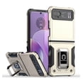 thumbnail image 2 of Designed for Motorola Razr 2023 Hybrid Cases with Magnetic Ring Holder Stand Kickstand Heavy Duty Rugged 2in1 Shockproof Phone Case Cover [Gold], 2 of 9