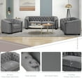 thumbnail image 5 of 41.5" Velvet Upholstered Accent Sofa,Modern Single Sofa Chair with Thick Removable Seat Cushion,Modern Single Couch for Living Room,Bedroom,or Small Space, 5 of 5