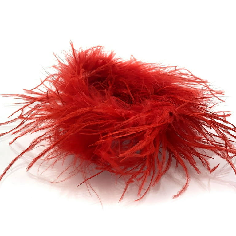 Clearance Red Ostrich Feather Boa