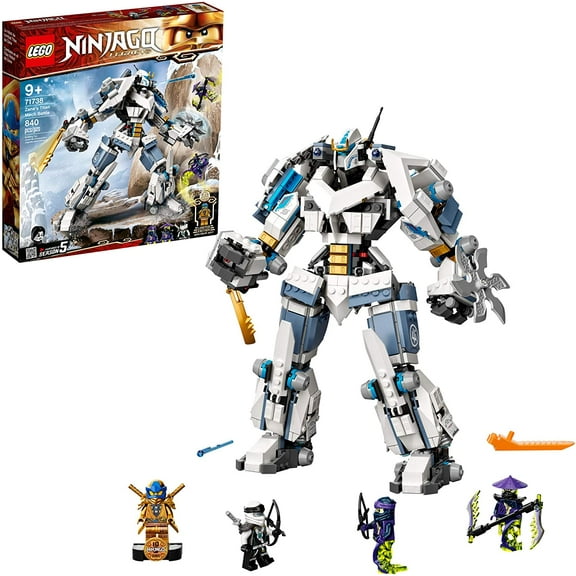 LEGO NINJAGO 71738 Zane's Titan Mech Battle, New 2021 (840 Pieces)