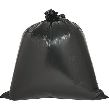 Genuine Joe, GJO03339, 2-ply Puncture-resistant Liners, 60 / Carton, Brown,Black, 33 gal