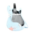 thumbnail image 3 of Abbracc Guitar Shaped Backpack Creative Fashion PU Leather for Work Holiday Vacation Light Blue, 3 of 9