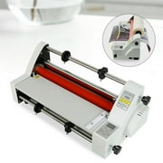 Wuzstar Hot Cold Roll Laminator 13" Photo Film Cold laminator Laminating Machine Digital Control for Home Office School