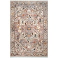 thumbnail image 3 of nuLOOM Harriet Vintage Medallion Fringe Area Rug, 3' x 5' Oval, Light Brown, 3 of 8