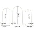 thumbnail image 6 of 3pcs Arch Backdrop Stand+Cover Freestanding Wedding Arch Stand Beige Party Decor, 6 of 16
