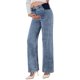 thumbnail image 1 of Pantalones vaqueros anchos de maternidad BLENCOT para embarazo Sail Blue, 1 of 7