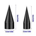 thumbnail image 4 of ASKITO Wood Splitting Drill Bit Set 45mm & 32mm, Heavy Duty Cone Bit for Electric Drill, Split Dry Soft Wood Easily with 4 Attachments, Log Splitter Tool Kit, 4 of 9