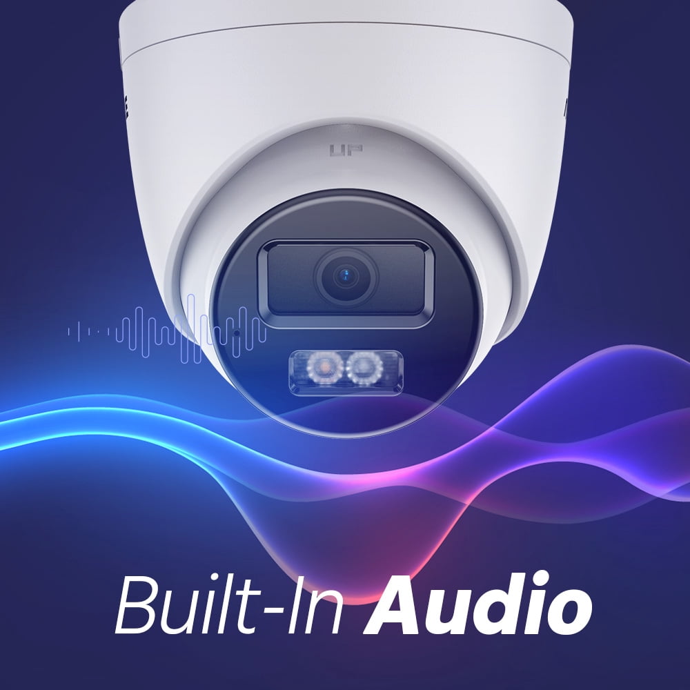 ANNKE 3K 4PCS PoE Security Camera, Outdoor Turret Surveillance Wired Cameras for Home Security, AI Human/Vehicle Detection, Smart Dual Light, Color Night Vision, 120 dB WDR, 2.8mm Lens, Built-in Mic