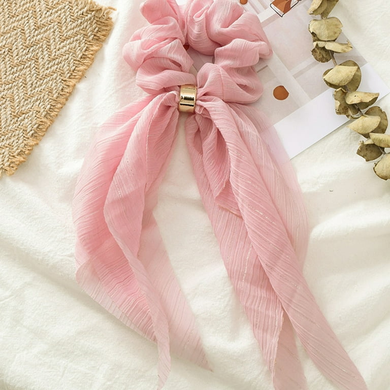 Eease 4pcs Hair Ropes Elastic Hair Ribbons for Women Hair Scrunchies Hair Ties, Size: 32x9x3CM