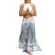 thumbnail image 3 of VISgogo Pantalones de pierna ancha de verano para mujer, pantalones sueltos sueltos de tiro medio con estampado bohemio con divisiones para yoga, playa, vacaciones VISgogo  moda, 3 of 7