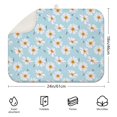 thumbnail image 2 of Microfibre Drying Mat for Kitchen Daisy Flower Watercolor Dish Drying Drainer Mat Absorbent Drying Mat Washing Up for Glass, Plate & Cup 18inch X 24inch, 2 of 5