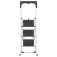 thumbnail image 4 of Hailo Folding Step Stool, Non-Slip 3 Step Steel Ladder for Home & Kitchen, 4 of 6