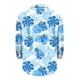 thumbnail image 4 of Camisas de cuello de la tripulación de manga corta para las mujeres hawaiana impreso cuello acampanado blusa casual suave verano playa top, 4 of 6