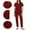Wine, variant on Abomasnow Natural Uniforms Womens Cool Stretch Modern Tuck-In Top Yoga Jogger Scrub Set with Regular and Petite Size