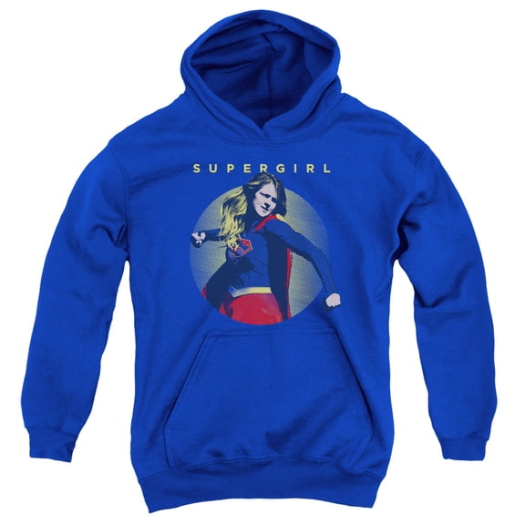 Supergirl - Classic Hero - Youth Hooded Sweatshirt - Small