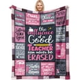 thumbnail image 1 of LHSHID Teacher Gifts for Women Gifts for Teachers Women Best Teacher Gifts Teacher Appreciation Week Gifts for Women Teacher Gifts from Student Thank You New Teacher Gift Throw Blanket 50"x60", 1 of 7