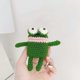 thumbnail image 4 of Plush Case for AirPods 1&2, Creative Cute 3D Cartoon Fur Doll Toy Frog Design Funny Mini AirPods 1&2Cover Case with Keychain AirPods 1&2Protective Cas, 4 of 4