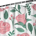 thumbnail image 4 of Waterproof Pioneer Shower Curtain 84x72 Inch Polyester Unique Colorful Floral Shower Curtain for Bathroom Hotel Home Decor with 12 Plastic Hooks, 4 of 5
